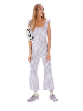 Urban Outfitters Gingham Ruffle jumpsuit